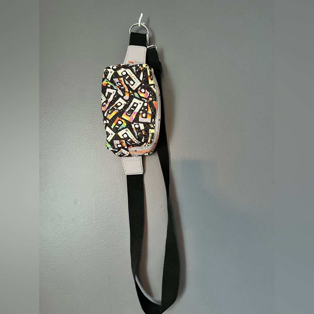 Stylish Black and Multicolor Crossbody Bag